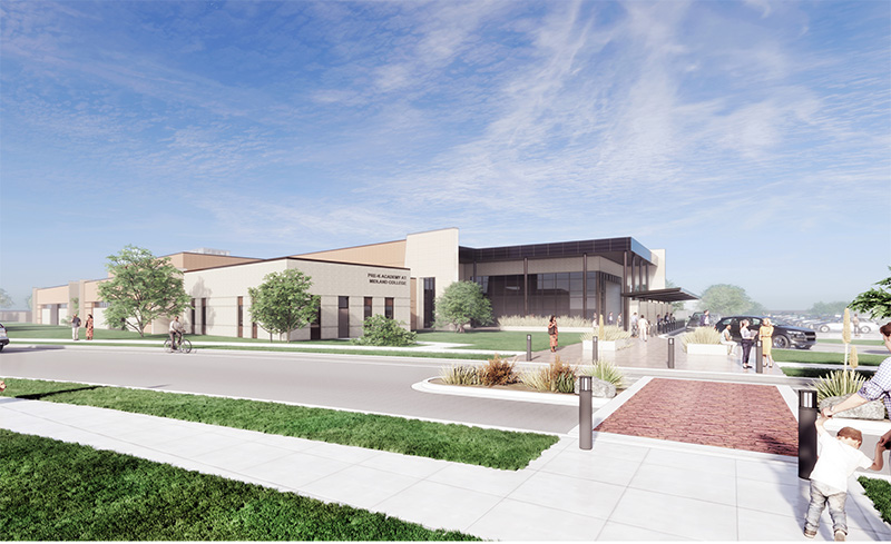 Artist rendering of future Pre-K Building