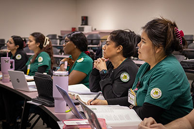 Nursing students in classroom