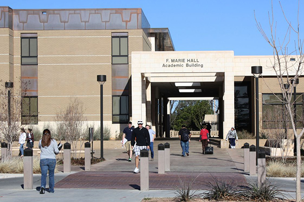 students walking