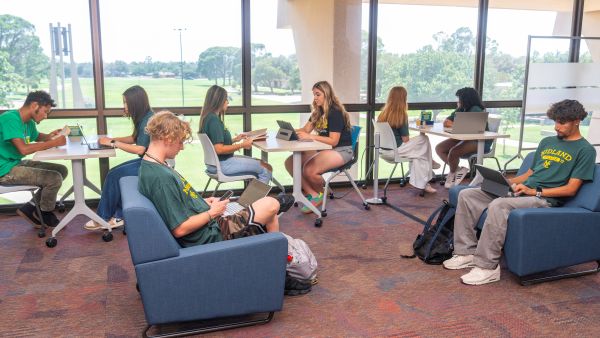 students studying